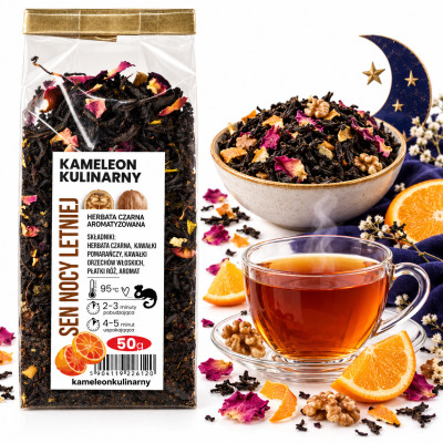 KAMELEON KULINARNY HERBATA CZARNA aromatyzowana SEN NOCY LETNIEJ 50g