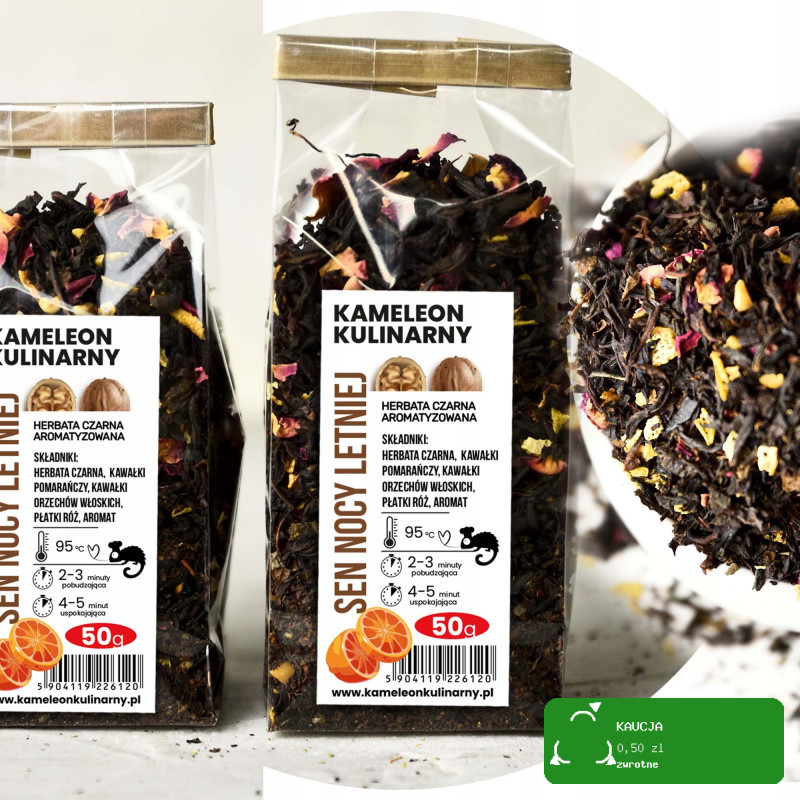 KAMELEON KULINARNY HERBATA CZARNA aromatyzowana SEN NOCY LETNIEJ 50g