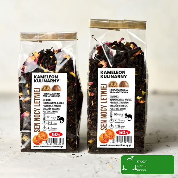 KAMELEON KULINARNY HERBATA CZARNA aromatyzowana SEN NOCY LETNIEJ 50g