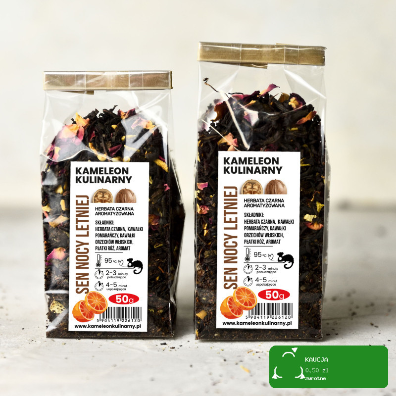 KAMELEON KULINARNY HERBATA CZARNA aromatyzowana SEN NOCY LETNIEJ 50g