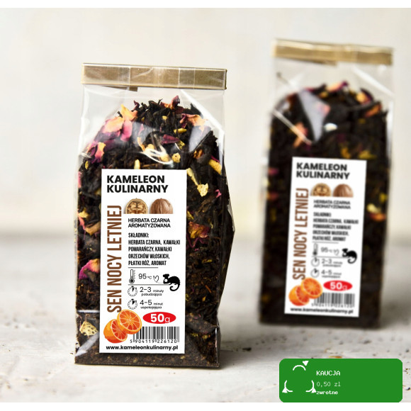 KAMELEON KULINARNY HERBATA CZARNA aromatyzowana SEN NOCY LETNIEJ 50g
