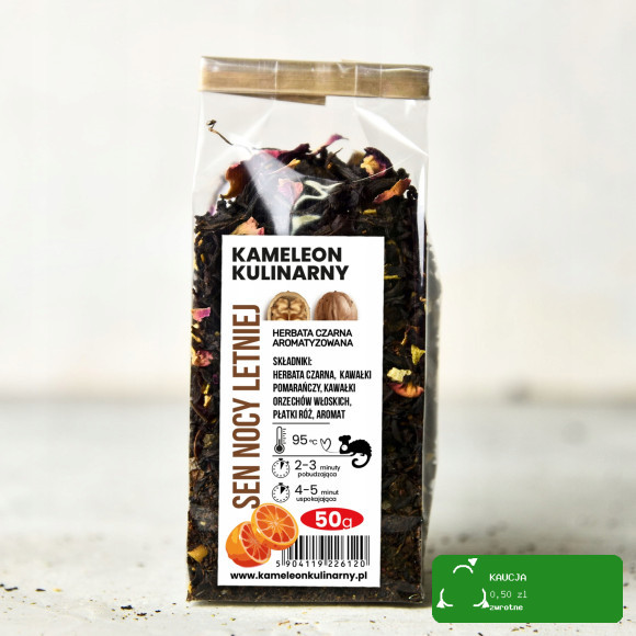 KAMELEON KULINARNY HERBATA CZARNA aromatyzowana SEN NOCY LETNIEJ 50g