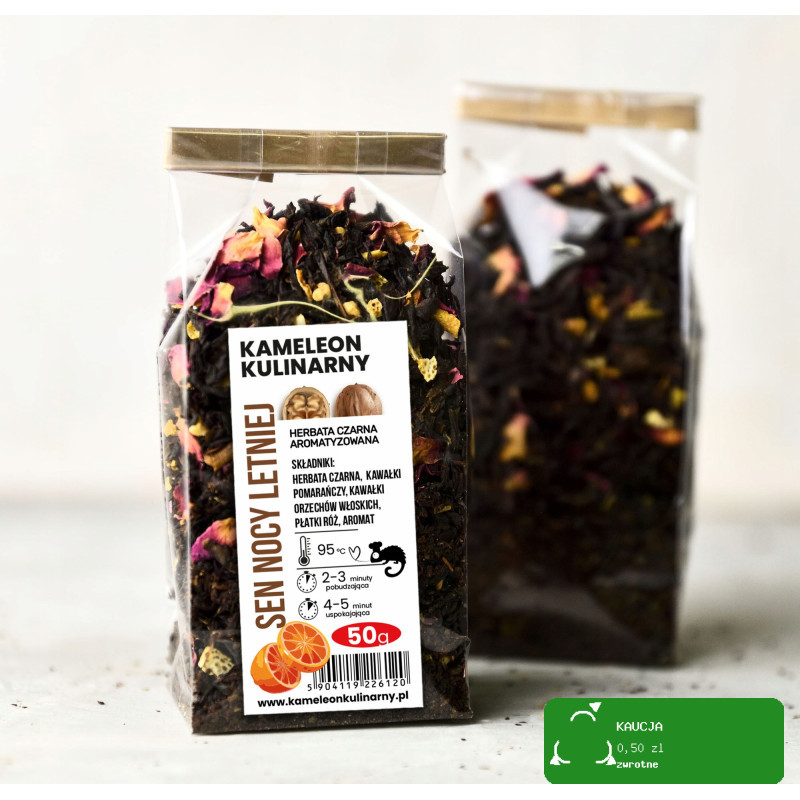 KAMELEON KULINARNY HERBATA CZARNA aromatyzowana SEN NOCY LETNIEJ 50g