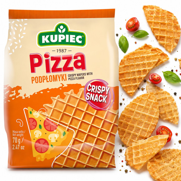 Kupiec PODPŁOMYKI smak PIZZA o smaku PIZZY 70g ekstra kruche