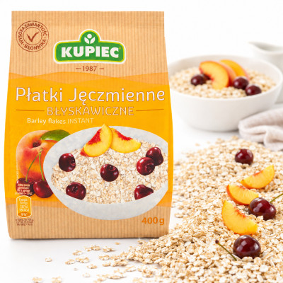 Kupiec PŁATKI JĘCZMIENNE BŁYSKAWICZNE 400g 0,4KG
