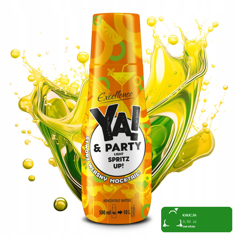 YA! PARTY LIGHT SPRITZ UP bezalkoholowy koncentrat napoju BEZ CUKRU 500ml