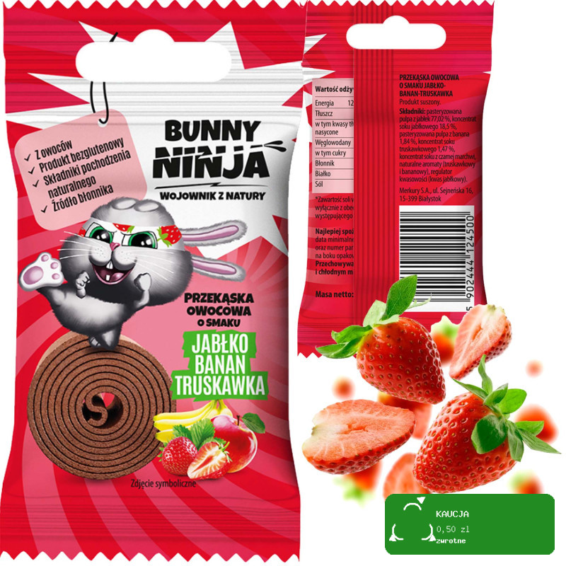 BUNNY NINJA GIFT BOX 11 SŁODKICH PRZEKĄSEK + DODATKI