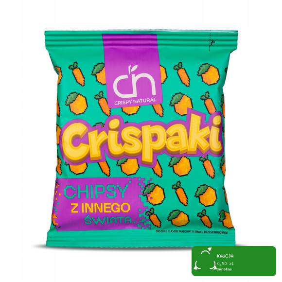 CRISPY NATURAL - Crispaki marchew o smaku brzoskwiniowym 18g / nr017