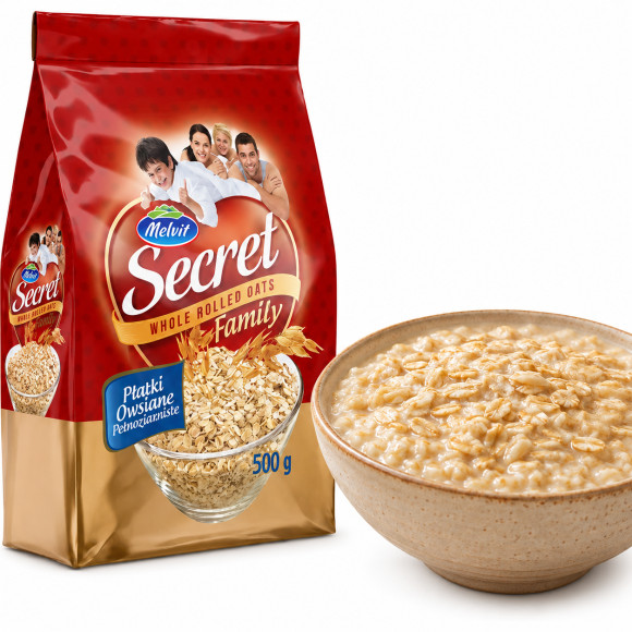 Melvit Secret Family PŁATKI OWSIANE PEŁNOZIARNISTE 500g 0,5KG