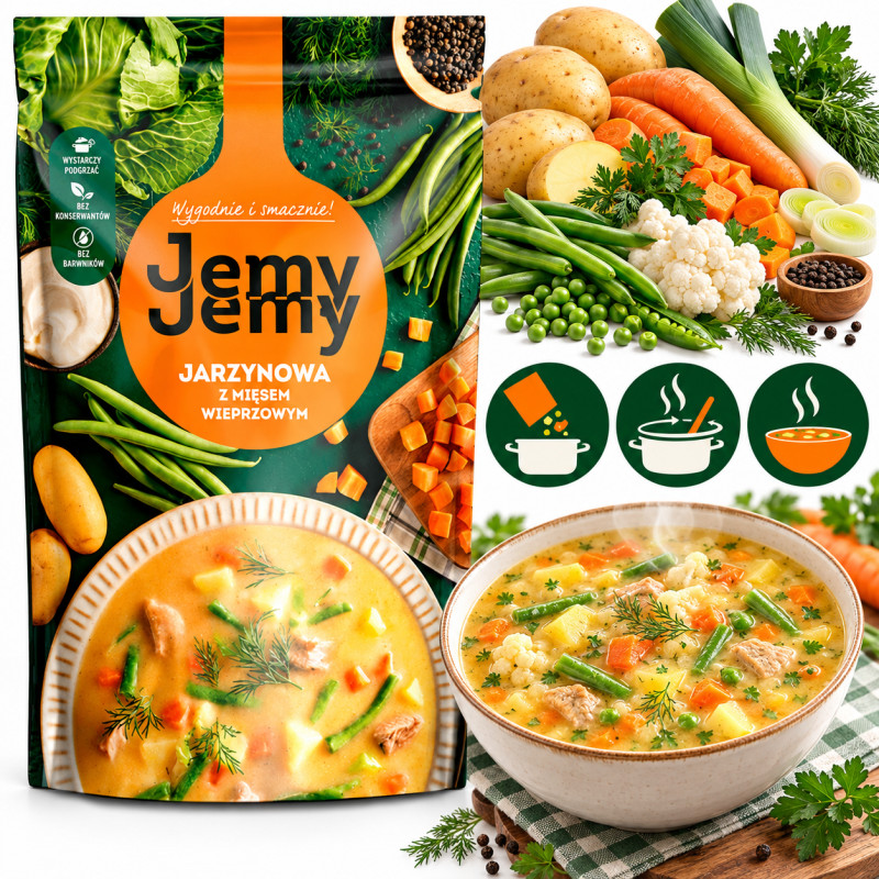 Profi JEMY JEMY ZUPA JARZYNOWA z mięsem warzywna 450G