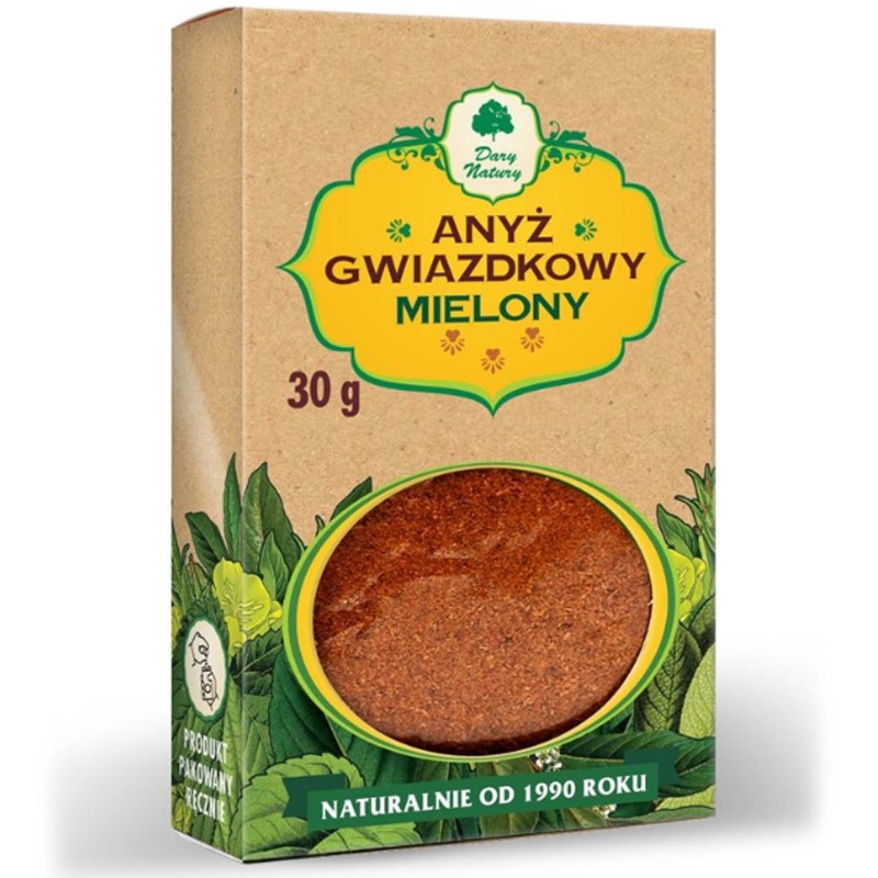 Dary Natury ANYŻ GWIAZDKOWY MIELONY 30g kartonik