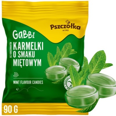 PSZCZÓŁKA CUKIERKI MIĘTÓWKI GABBI landrynki mięta 90g
