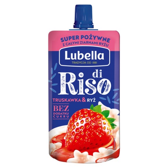 LUBELLA di RISO MUS OWOC.Z RYŻEM bez cukru TRUSKAWKA & RYŻ