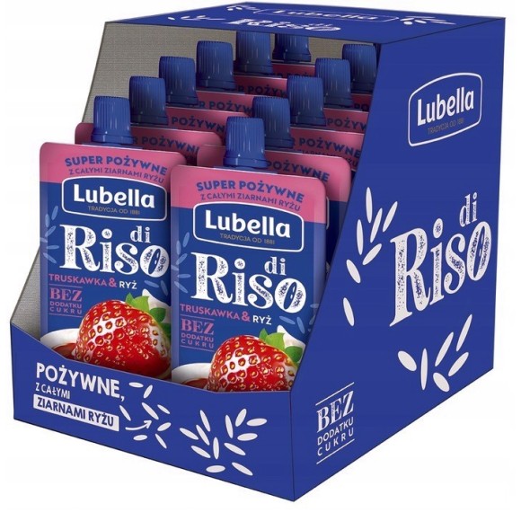 LUBELLA di RISO MUS OWOC.Z RYŻEM bez cukru TRUSKAWKA & RYŻ