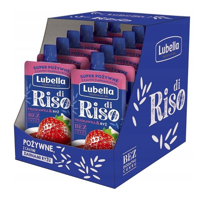 LUBELLA di RISO MUS OWOC.Z RYŻEM bez cukru TRUSKAWKA & RYŻ