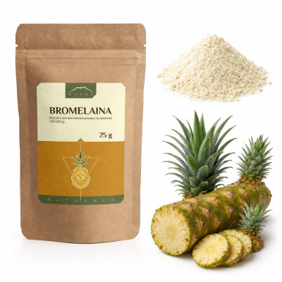 NANGA BROMELAINA 2500GDUg EKSTRAKT Z ANANASA proszek 25g