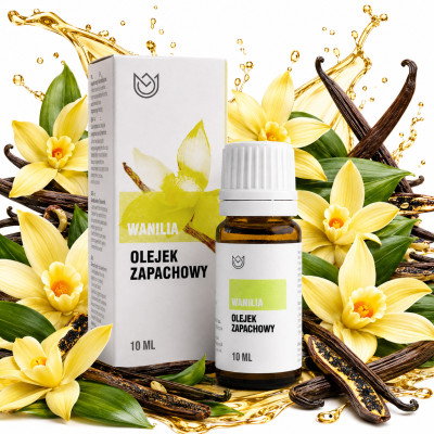 OLEJEK ZAPACHOWY ETERYCZNY WANILIA WANILIOWY 10ml relaksuje AFRODYZJAK