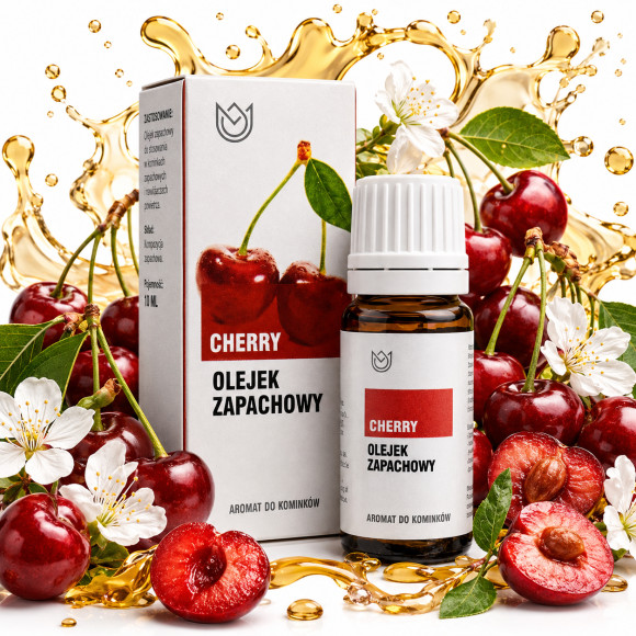 OLEJEK ZAPACHOWY eteryczny CHERRY WIŚNIOWY 10ml owocowy aromat aromaterapia