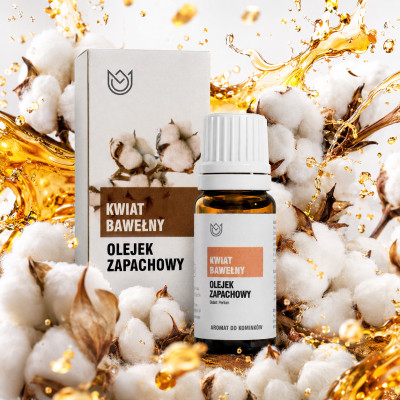 OLEJEK ZAPACHOWY eteryczny KWIAT BAWEŁNY BAWEŁNA BAWEŁNIANY 10ml aromat