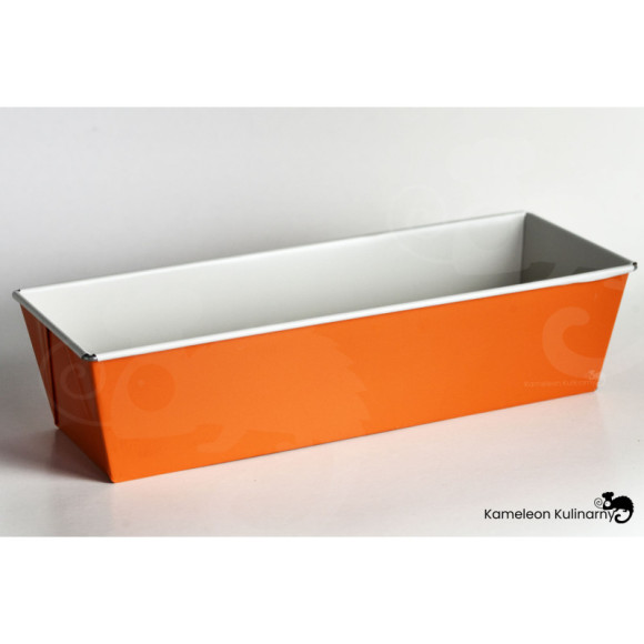 FORMA FOREMKA BLACHA DO PIECZENIA fakturowana 30x11x7,5 POMARAŃCZOWA SNB