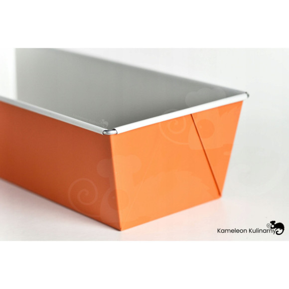 FORMA FOREMKA BLACHA DO PIECZENIA fakturowana 30x11x7,5 POMARAŃCZOWA SNB