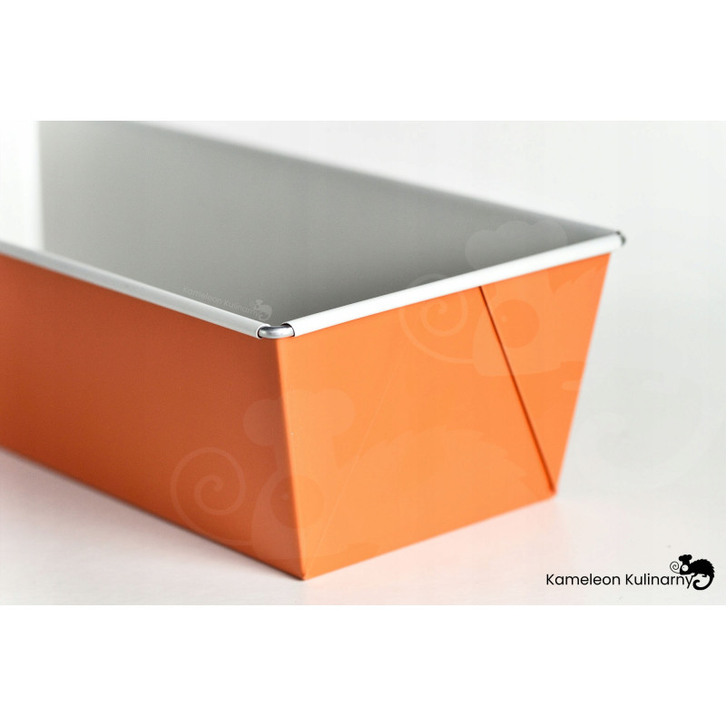 FORMA FOREMKA BLACHA DO PIECZENIA fakturowana 30x11x7,5 POMARAŃCZOWA SNB