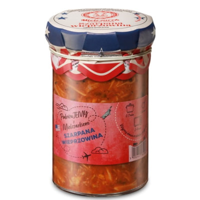 MIELCZAREK gotowe danie mięsne SZARPANA WIEPRZOWINA 490g słoik