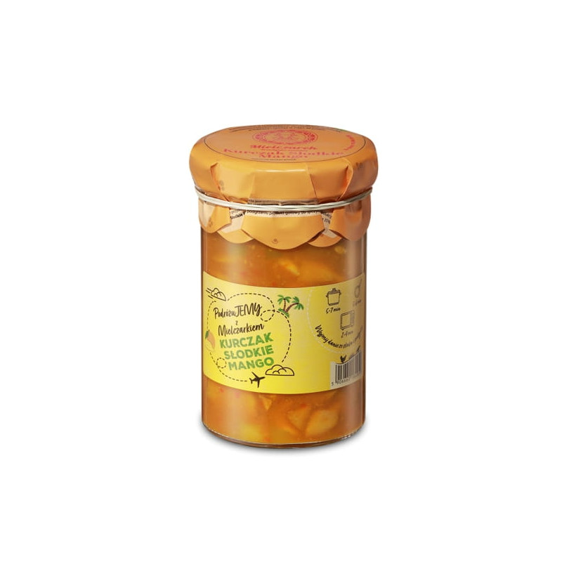 MIELCZAREK gotowe danie mięsne KURCZAK SŁODKIE MANGO 490g słoik