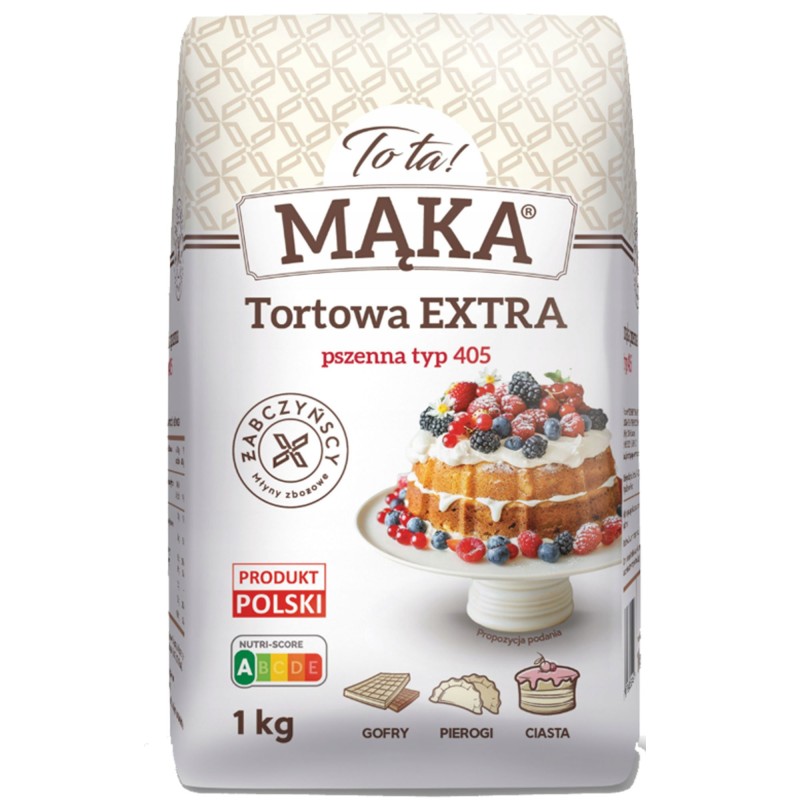 TOTA MĄKA TORTOWA EXTRA PSZENNA TYP 405 1KG