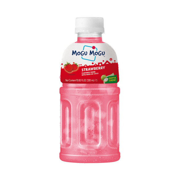 MOGU MOGU napój TRUSKAWKA kawałkami galaretki kokosowej 320ml