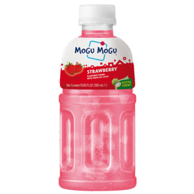 MOGU MOGU napój TRUSKAWKA kawałkami galaretki kokosowej 320ml