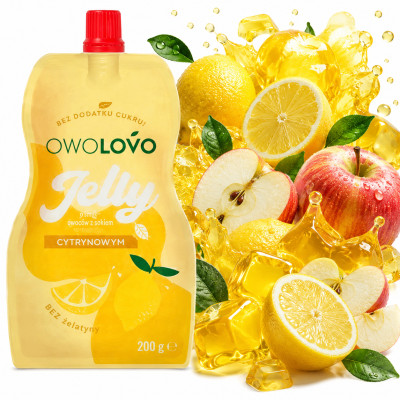 OVOLOVO JELLY ala galaretka o smaku CYTRYNOWYM -200g bez cukru