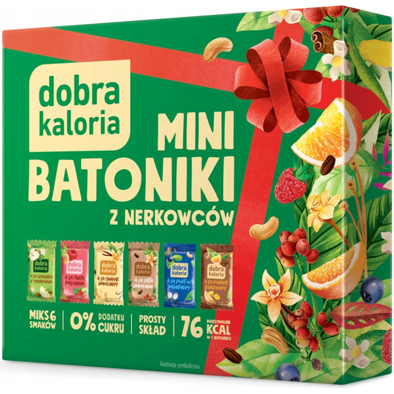 DOBRA KALORIA - MINI BATONIKI MIX PREZENTOWY 6 smaków 6 x 17g = 102g