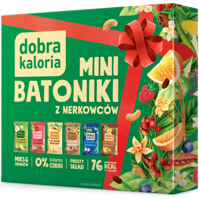 DOBRA KALORIA - MINI BATONIKI MIX PREZENTOWY 6 smaków 6 x 17g = 102g