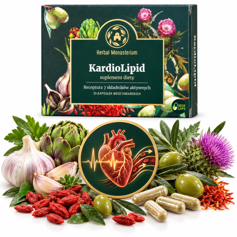 Herbal Monasterium KARDIOLIPID Prawidłowy Cholesterol i Zdrowe Serce 30kaps