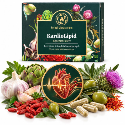 Herbal Monasterium KARDIOLIPID Prawidłowy Cholesterol i Zdrowe Serce 30kaps