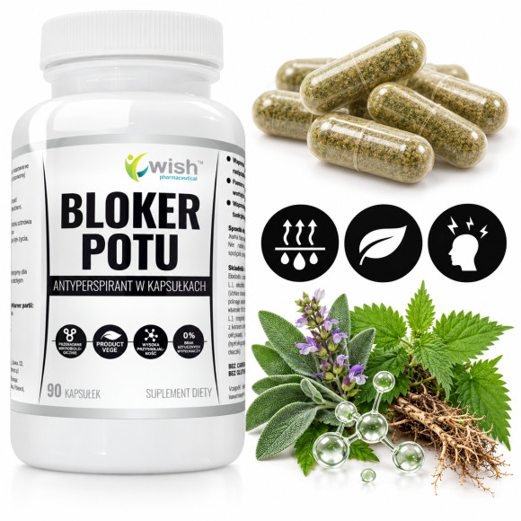 Wish BLOKER POTU ANTYPERPIRANT W KAPSUŁKACH 90 kapsułek