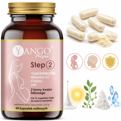 Yango Pregna STEP 2 + LAKTOFERYNA 60 kapsułek