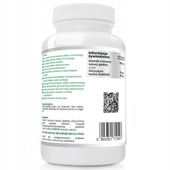 Wish KORZEŃ LUKRECJI EKSTRAKT 250mg 60 kapsułek