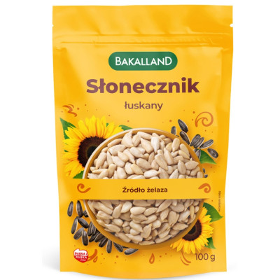 BAKALLAND SŁONECZNIK łuskany 100g