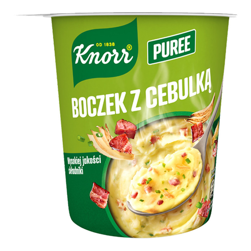 Knorr PUREE BOCZEK Z CEBULKĄ 51 g KUBEK  KRÓTKA DATA
