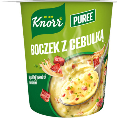 Knorr PUREE BOCZEK Z CEBULKĄ 51 g KUBEK  KRÓTKA DATA