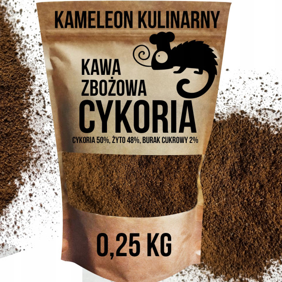 KAMELEON KULINARNY KAWA ZBOŻOWA bezkofeinowa CYKORIA + ŻYTO 250g