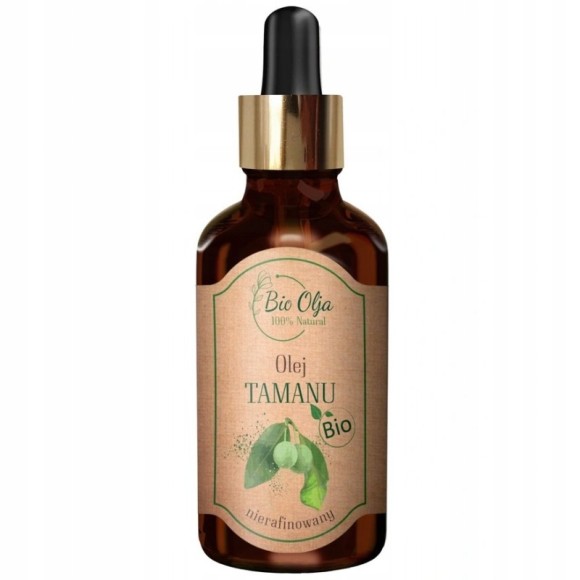 BioOlja BIO OLEJ TAMANU ZIMNOTŁOCZONY NIERAFINOWANY 50ml do