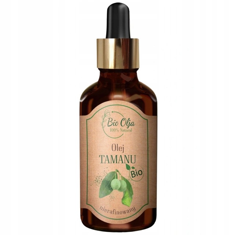 BioOlja BIO OLEJ TAMANU ZIMNOTŁOCZONY NIERAFINOWANY 50ml do