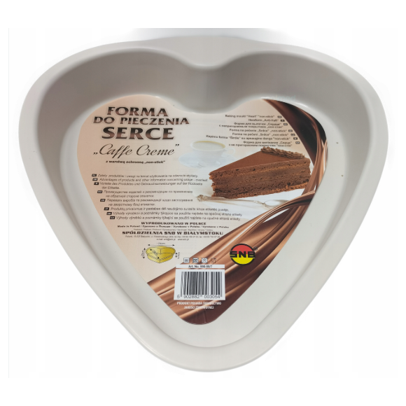 FORMA BLACHA do pieczenia CIASTA SERCE w kształcie SERCA