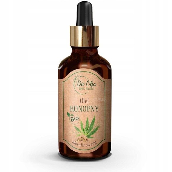 BioOlja BIO OLEJ KONOPNY ZIMNOTŁOCZONY NIERAFINOWANY 50ml