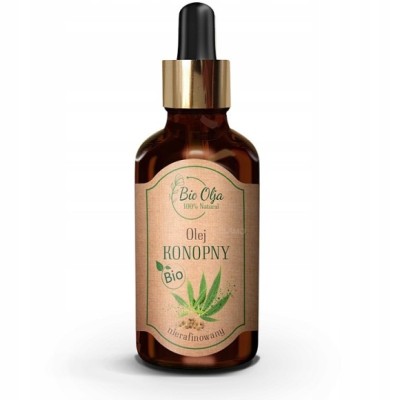 BioOlja BIO OLEJ KONOPNY ZIMNOTŁOCZONY NIERAFINOWANY 50ml