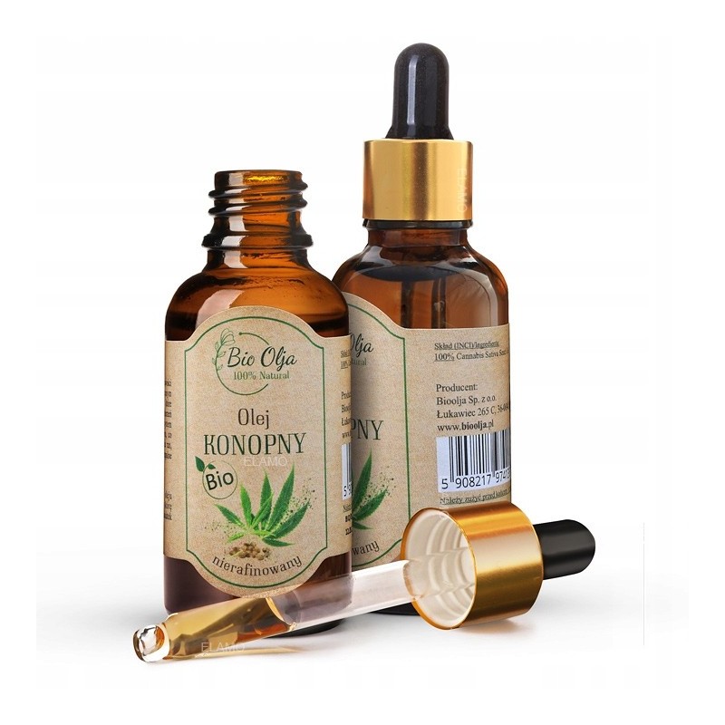 BioOlja BIO OLEJ KONOPNY ZIMNOTŁOCZONY NIERAFINOWANY 50ml