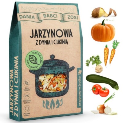 DANIA BABCI ZOSI zupa JARZYNOWA Z DYNIĄ I CUKINIĄ wegańska